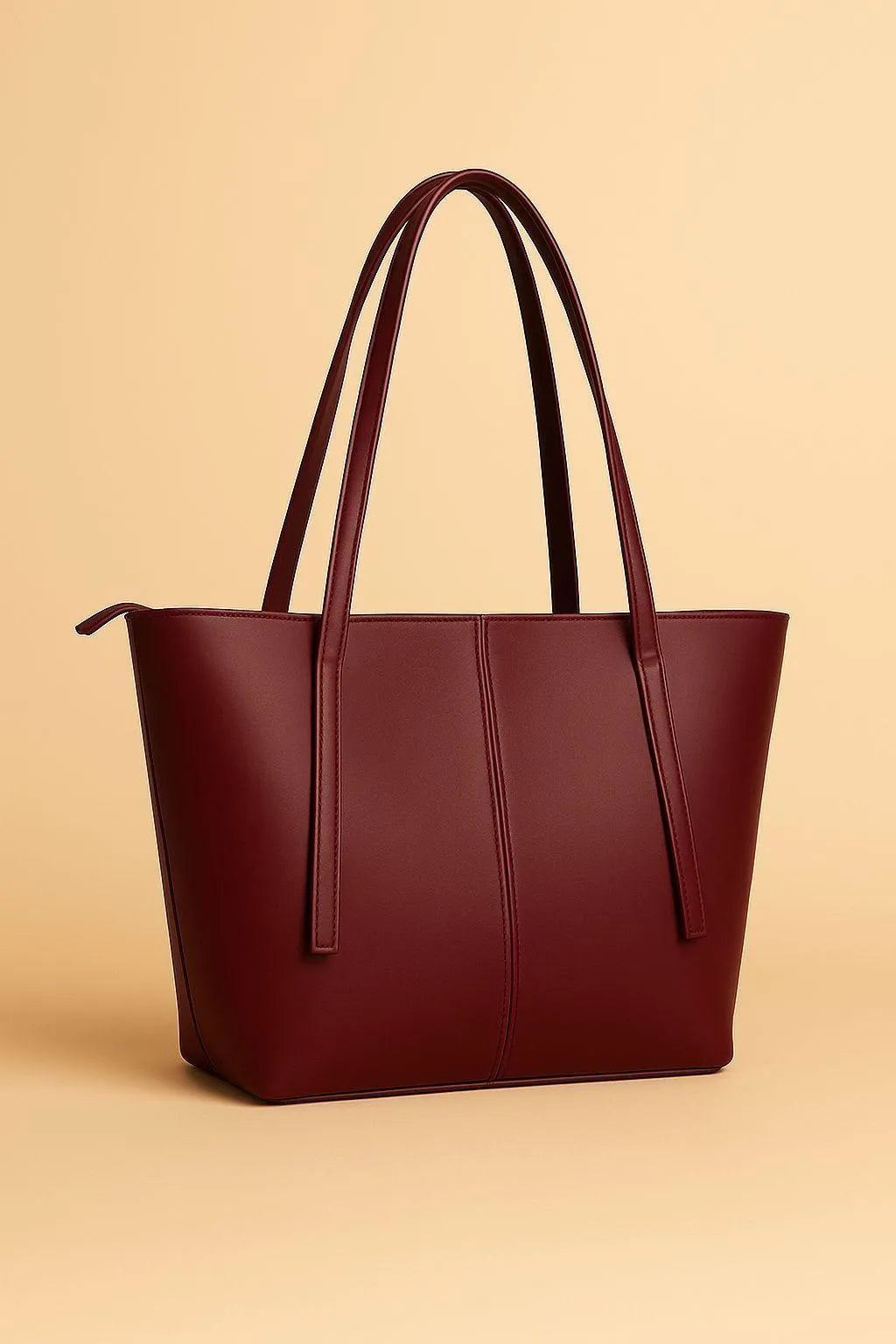 Brown Rexine Tote Bag for Girls