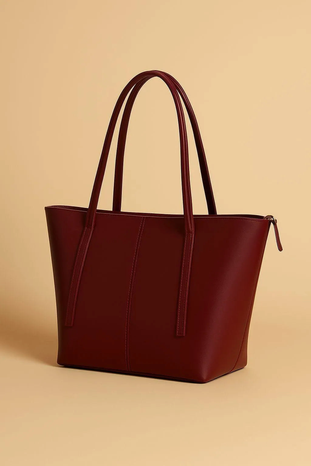 Brown Rexine Tote Bag for Girls
